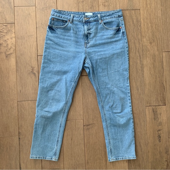 slim straight high ankle mom jeans 14 - Picture 3 of 7